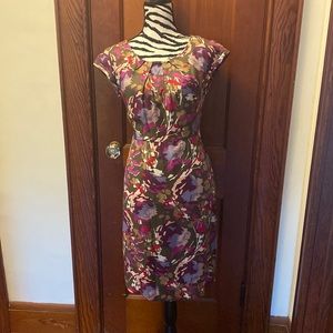 Boden Natalie Multicolored silk blend floral dress size 8P